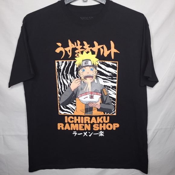 Ripple Junction Other - NARUTO SHIPPUDEN COLLECTION Ichiraku Ramen Shop Mens Black Graphic Tee XL